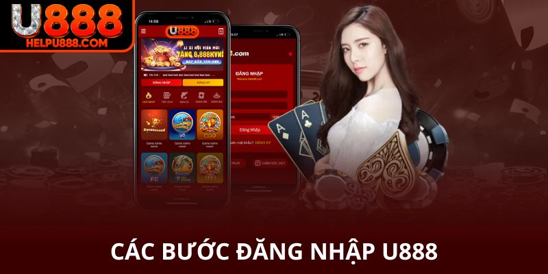 Các bước đăng nhập U888