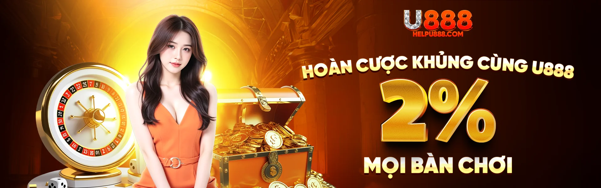 U888 hoàn cược 2%